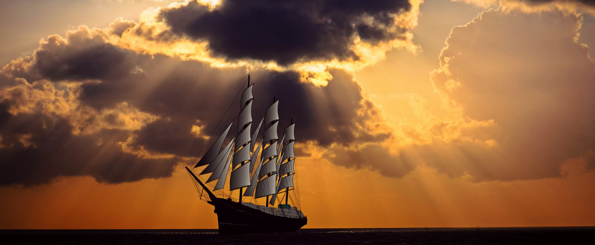 Barco Pirata en el Mar